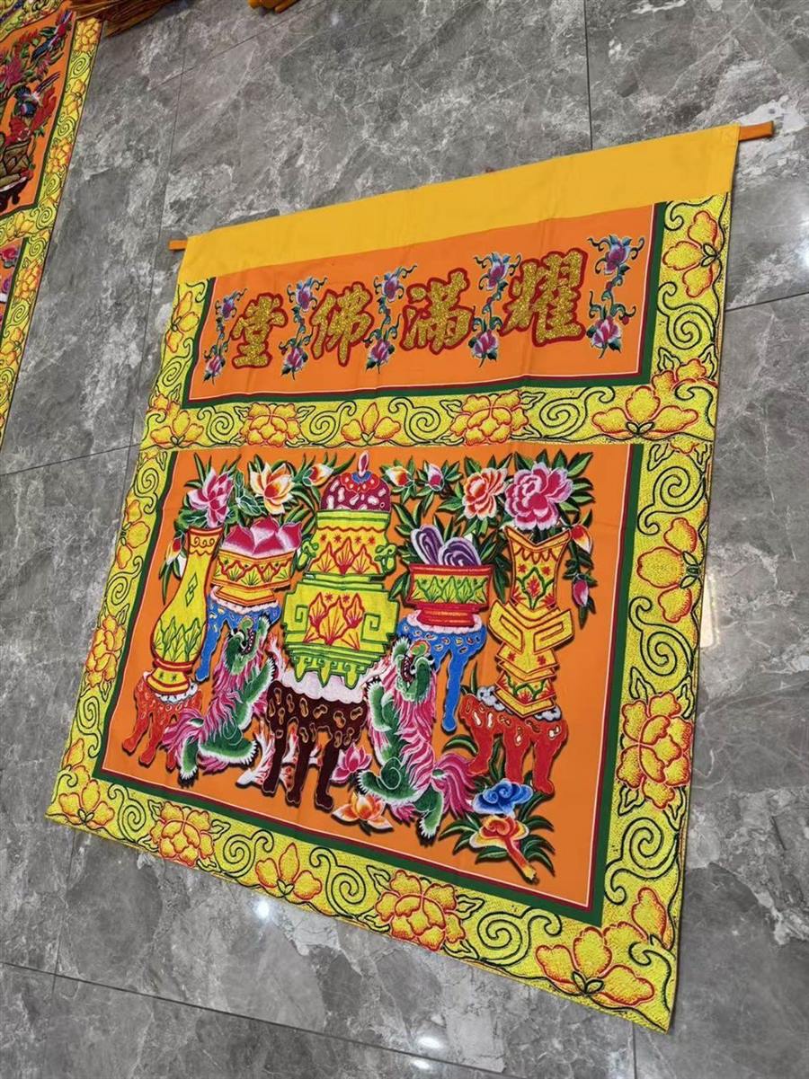 佛像织绣挂幅